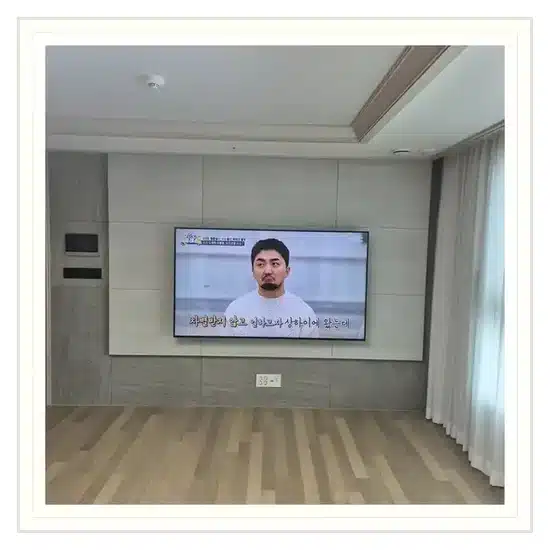 벽걸이TV 설치 참고 이미지 17-10 두 번째 사진